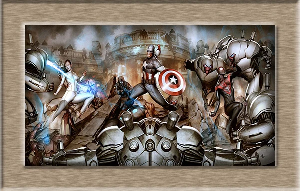 American Classic Comics Super Hero Series Modern pop elements wall HD canvas printing art Giclee home decoration murals no frame | Дом и сад