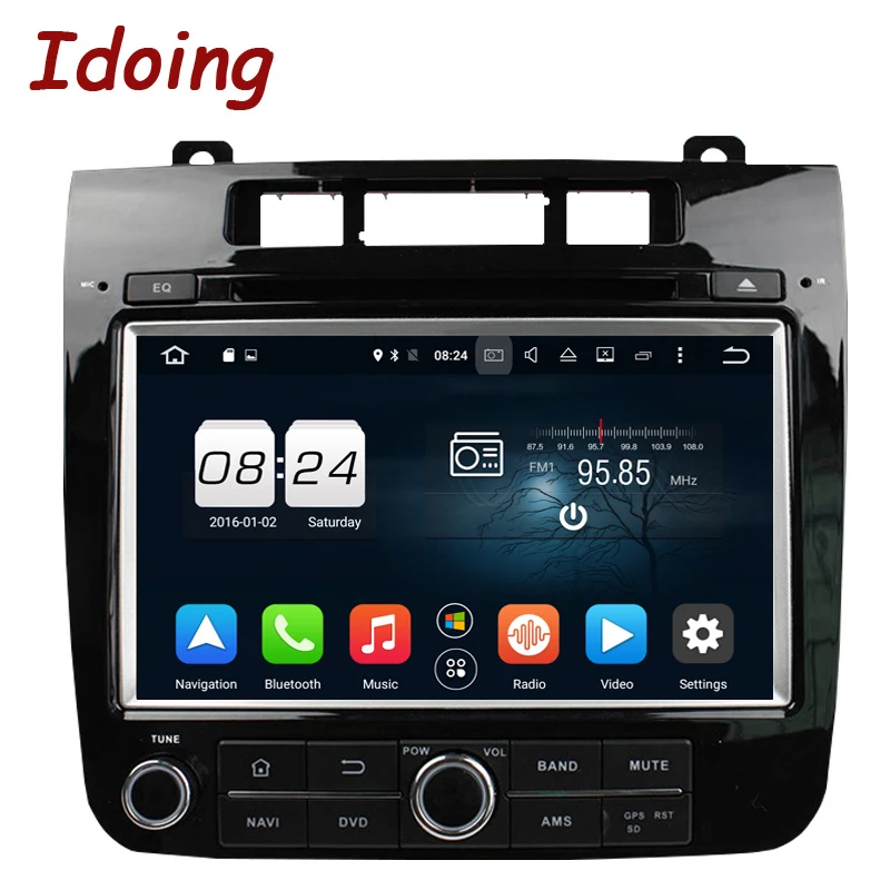 Idoing 2Din Android6.0 автомобиль видео dvd плеер 2 г + 32 руль для VW/Volkswagen Touareg 8 &quotGPS навигации