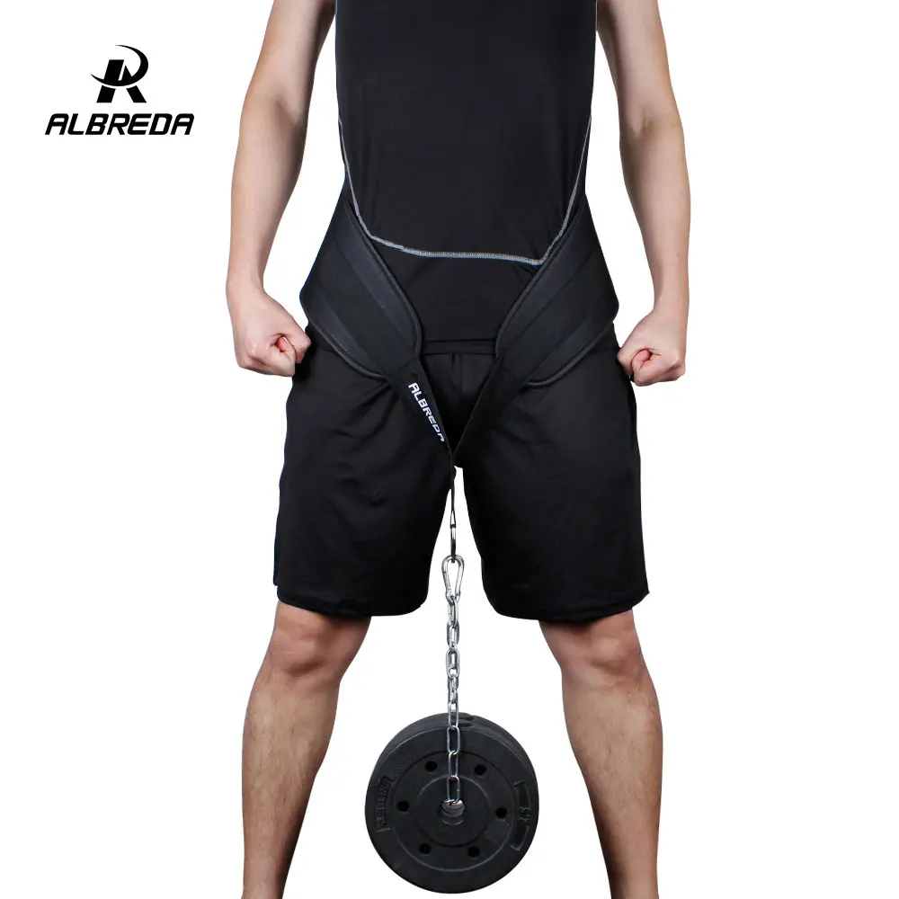 

ALBREDA Fitness Equipment Drop Shipping Dip Belt Weight Lifting Pull band Waist Strength Training Power Dipping Chain Pull Up