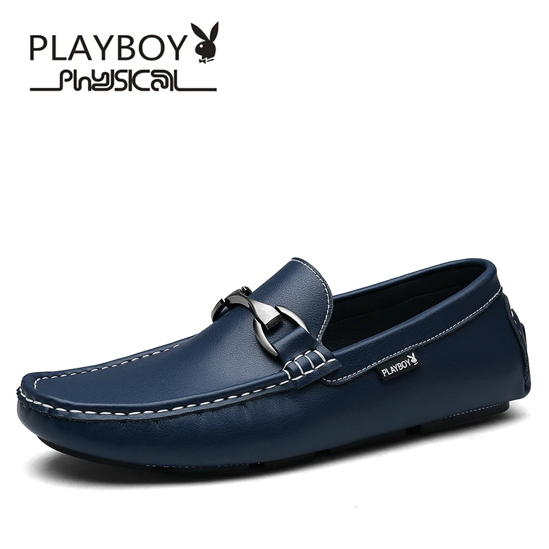 PLAYBOY/Модная дышащая мужская повседневная обувь; Высококачественная Черная повседневная мужская обувь; DA71076 - Цвет: Синий