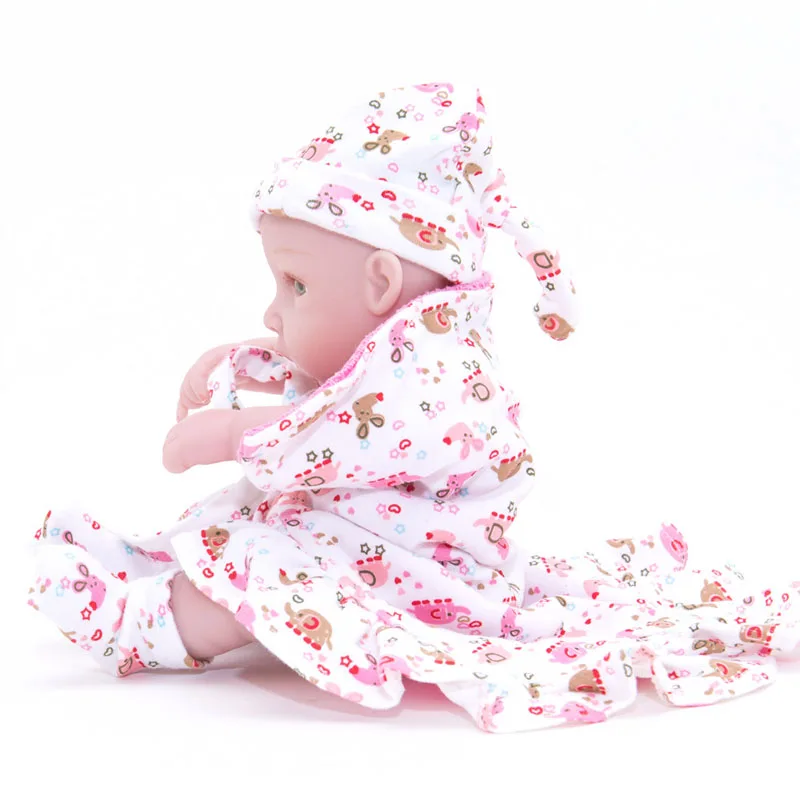 LEOOFU 28cm 11inch cute bebe reborn doll full body silicone baby dolls lifelike newborn gift babies toys | Игрушки и хобби