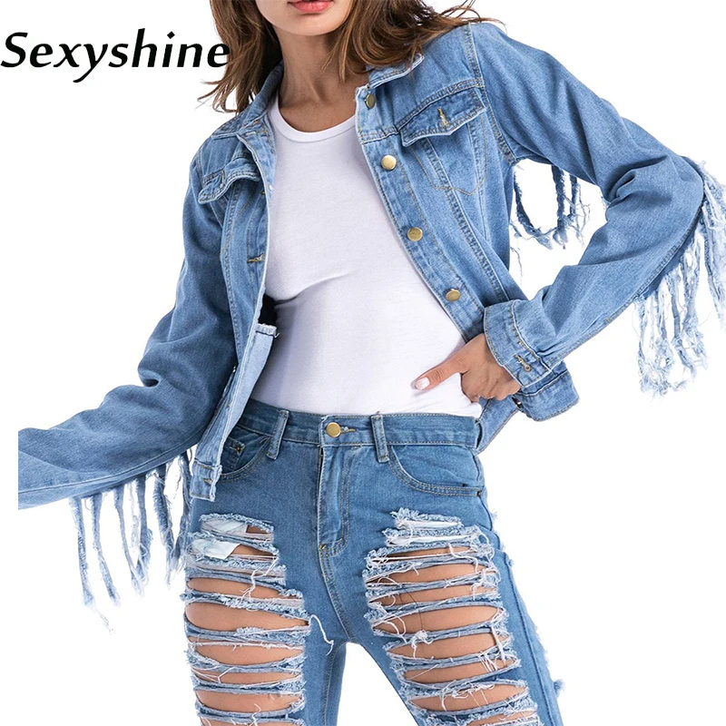 Демин кисточкой пальто Женщины Осень 2018 Большие размеры уличной старинные