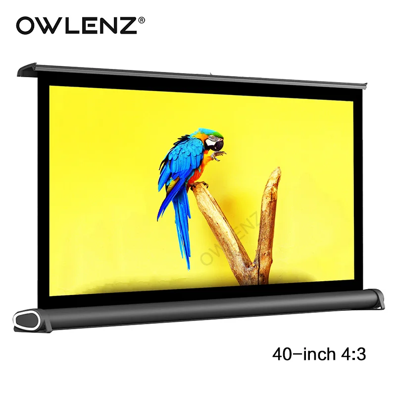 Owlenz 40 &quot4:3 мини Алюминий открытый настольный стол настенное крепление проекции