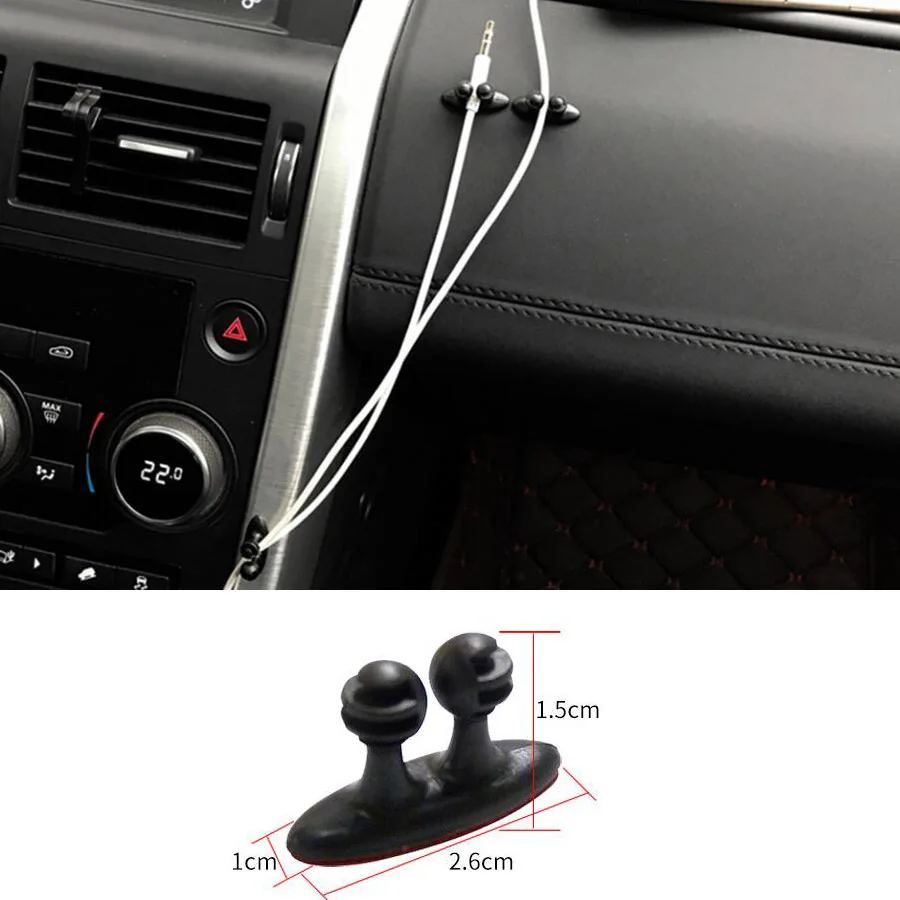 8Pcs/lot Car Interior Dashboard Navigation Wiring Line Cable Fixed Buckle Tie Clip Phone USB Assembly Auto Accessories | Автомобили и