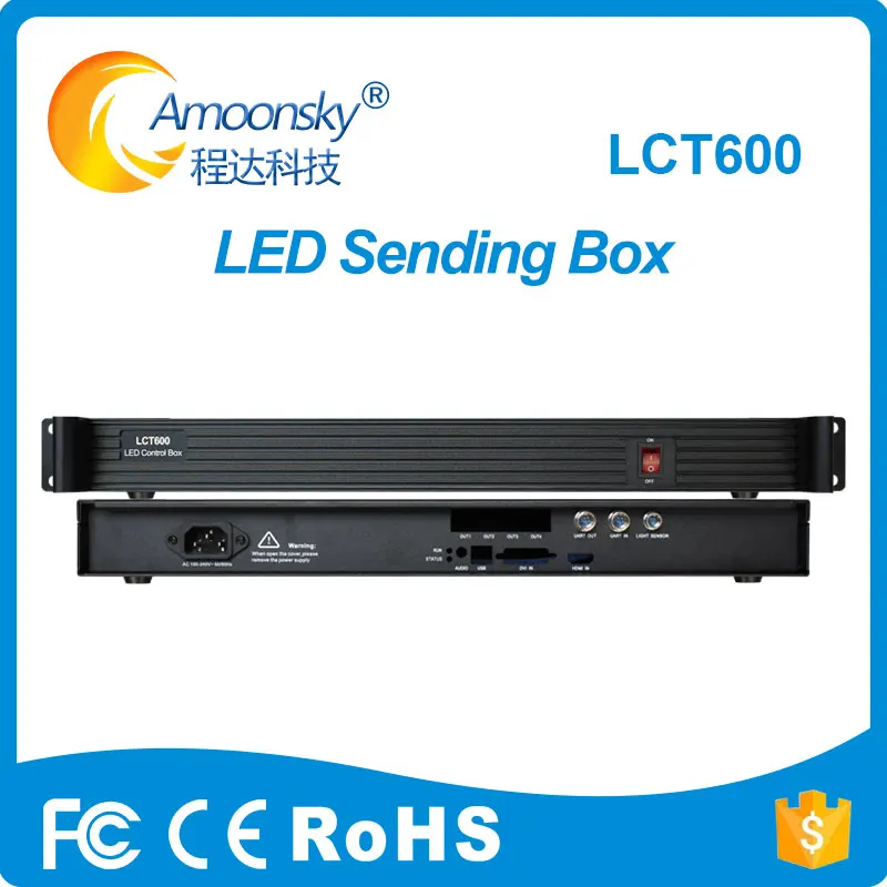Amoonsky LCT600 led экран стены отправка коробка как nova mctrl600 для msd600 карты использовать