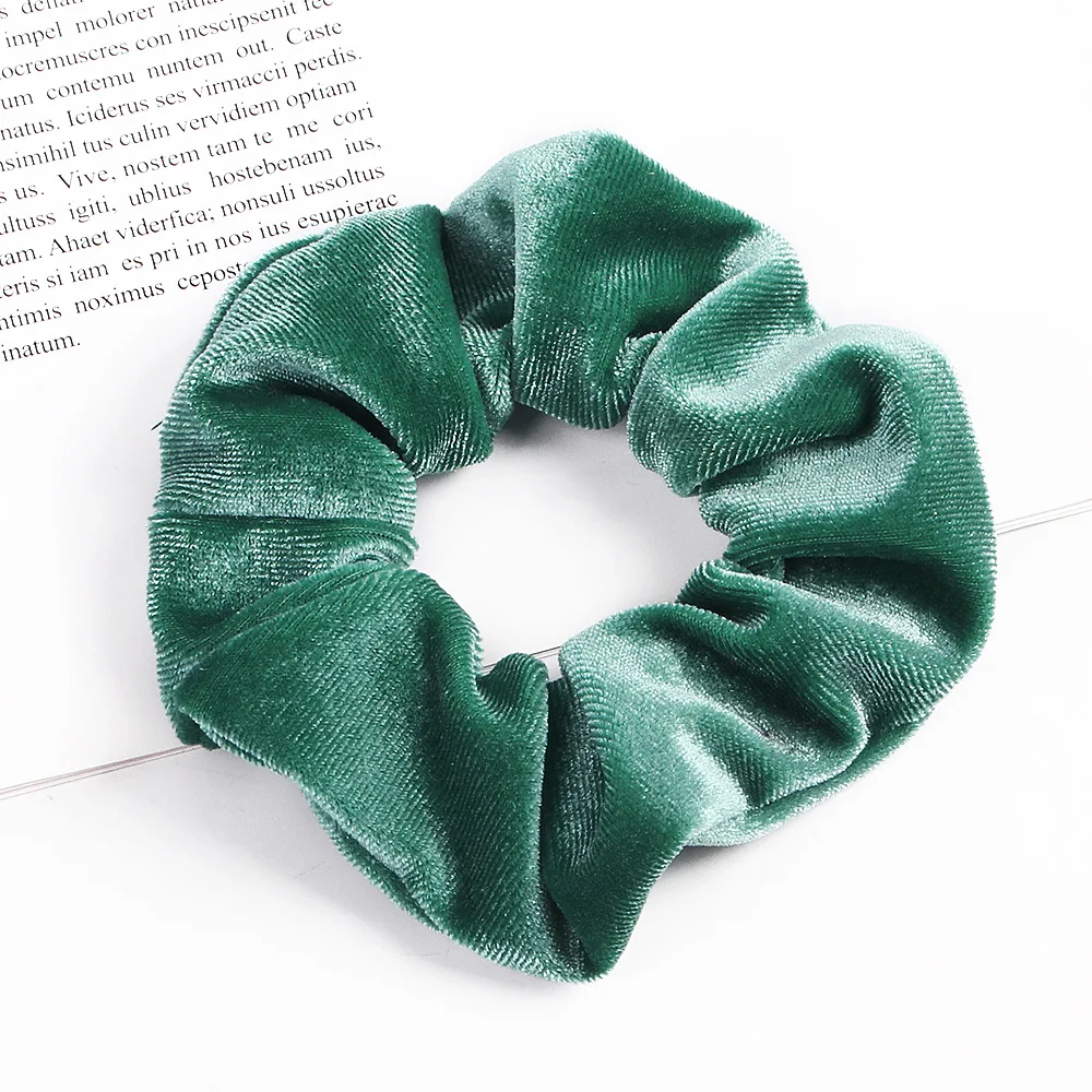 36 Colors Velvet Scrunchies for Women Solid Hair Rope Christmas Accessories Elastic Ponytail Hairbands Girls FQ042 |