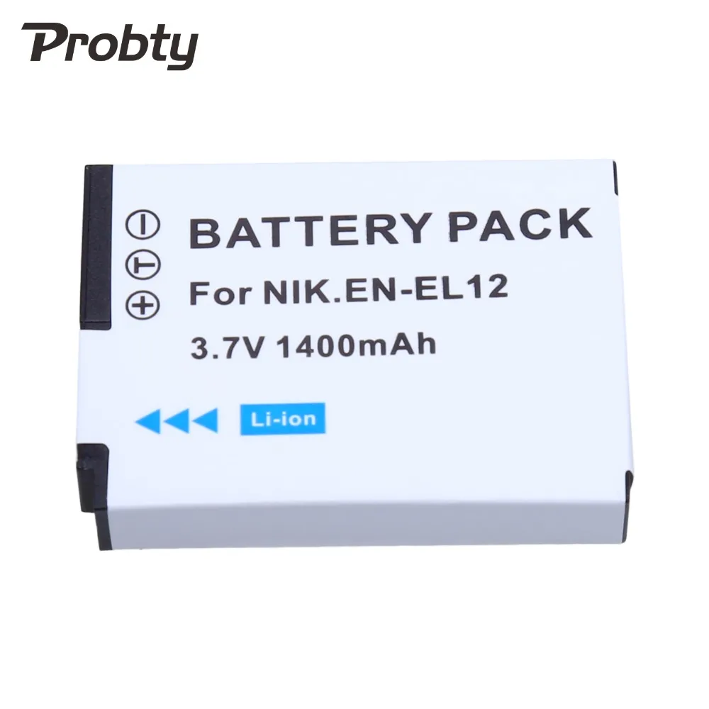 Аккумулятор + зарядное устройство PROBTY для камеры Nikon Coolpix S9700 S9500 S9400 S9300 S9100 S8200 S8100