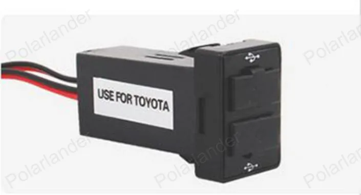 Автомобильное зарядное устройство для Toyota 5V 2.1A с двумя usb-портами автомобильный