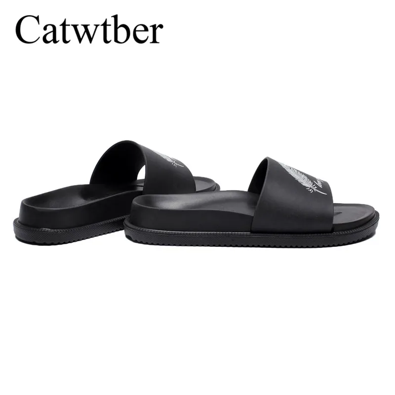 Catwtber 2018 новый летний Ванная комната прохладный дом домашние тапочки Для мужчин
