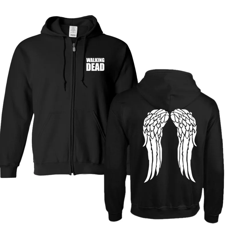 

Hot High Quality The Walking Dead Hoodies Men Sweatshirt Male Hooded Zipper Long Sleeve Sweatshirt Men Hoodies Outwear