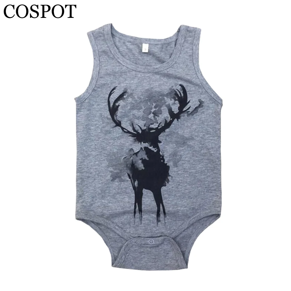 Комбинезон для новорожденных мальчиков хлопковый Летний комбинезон с северным