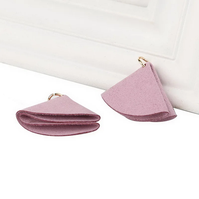 Light Purple 1 шт. мини фарбик 40*30 мм двойной складной цветок Кисточки Смешанные 12 видов цветов выбрать кисточки для штор одежды украшения дома - Цвет: Light Purple