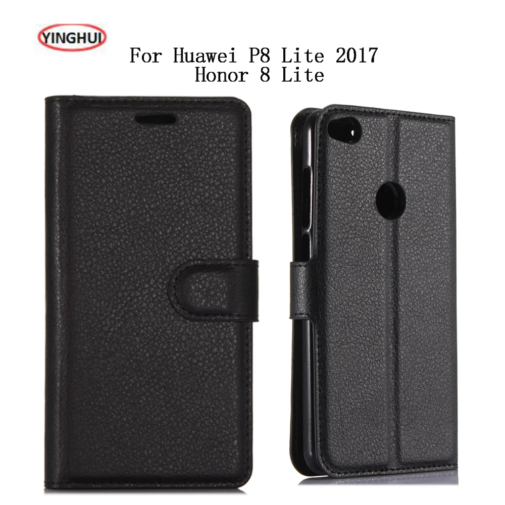 YINGHUI для Huawei P8 Lite 2017 флип чехол Роскошный ТПУ кожаный силиконовый Honor 8 5 2 дюйма