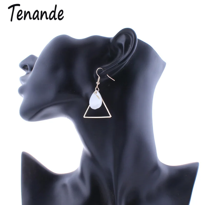 Tenande Роскошные ювелирные изделия Bijoux Femme OL Shell серьги капли воды модные элегантные