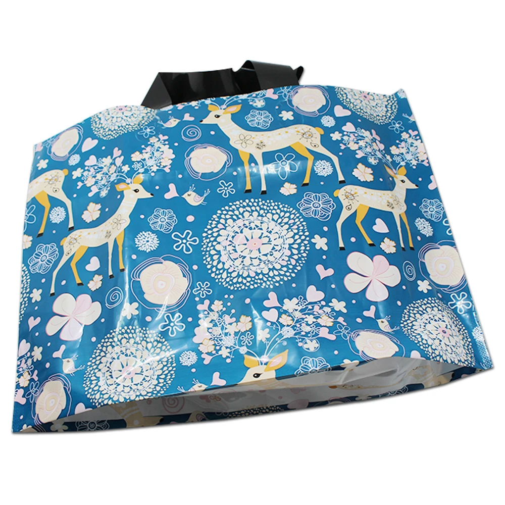 25 шт./лот розничная торговля цветная пластиковая сумка для покупок с ручкой