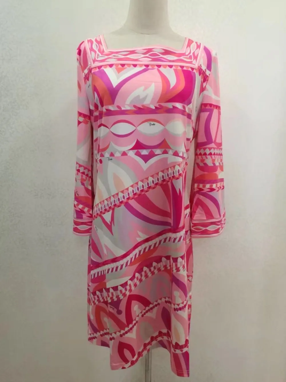 Новые модные дизайнерские Брендовое платье Для женщин геометрический принт epucci