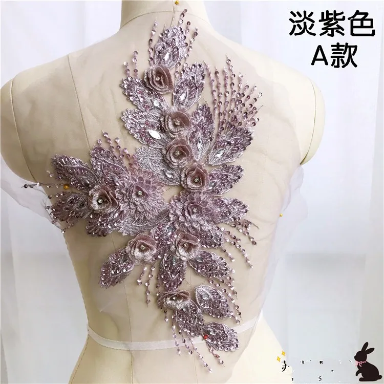 Golde Фиолетовый crytal горный хрусталь бисером нашивки apliques де roupa аппликация пришить заплатка для одежды bordados para costura