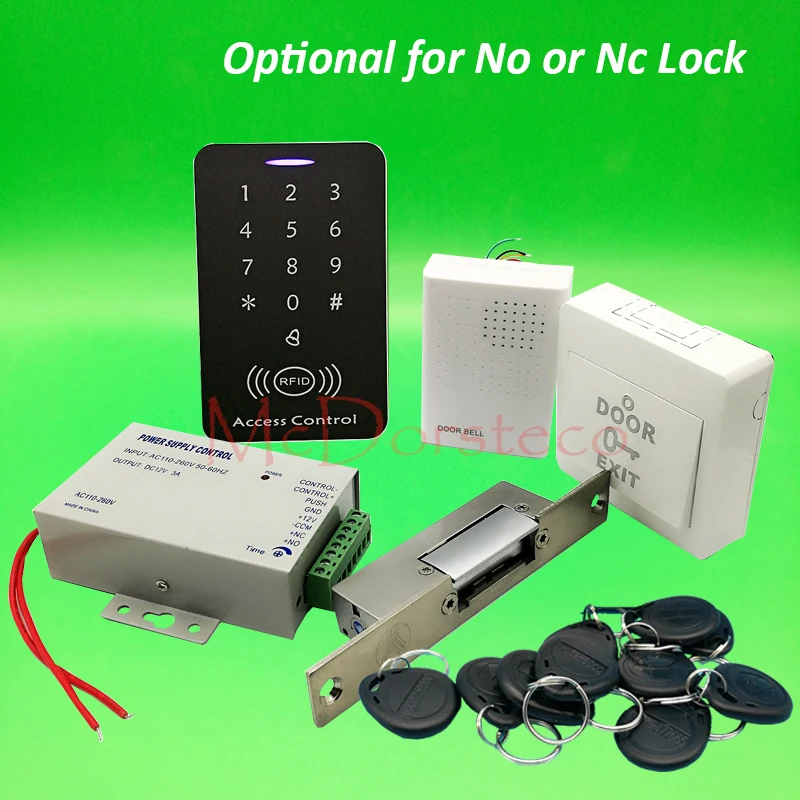 DIY Полный 125khz Rfid система контроля доступа комплект + узкий тип Электрический