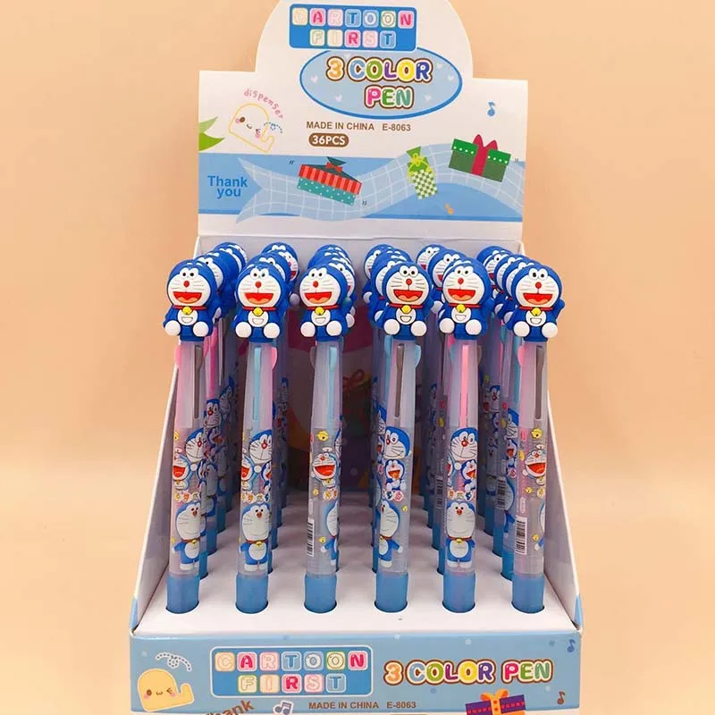 1 шт 3 цвета Doraemon шариковая ручка мультфильм животных шариковые ручки материал Escolar офисные школьные принадлежности для письма - Цвет: F 1 piece