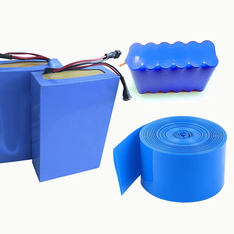 

2M PVC heat shrink tube Shrink tube a variety of specifications 18650 battery shrink sleeve Insulation casing Heat shrink blue