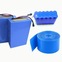 2m pvc heat shrink tube shrink tube a variety of specifications 18650 battery shrink sleeve insulation casing heat shrink blue