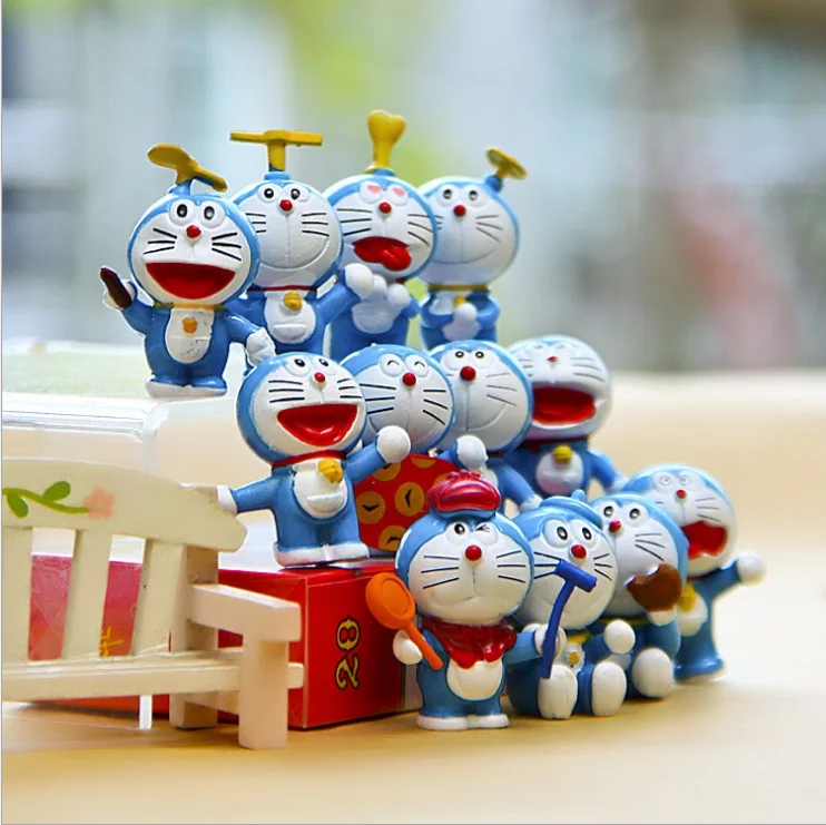 Doraemon Игрушка-фигурка различные изображения с будущими реквизитами Marching Queue Much Joy
