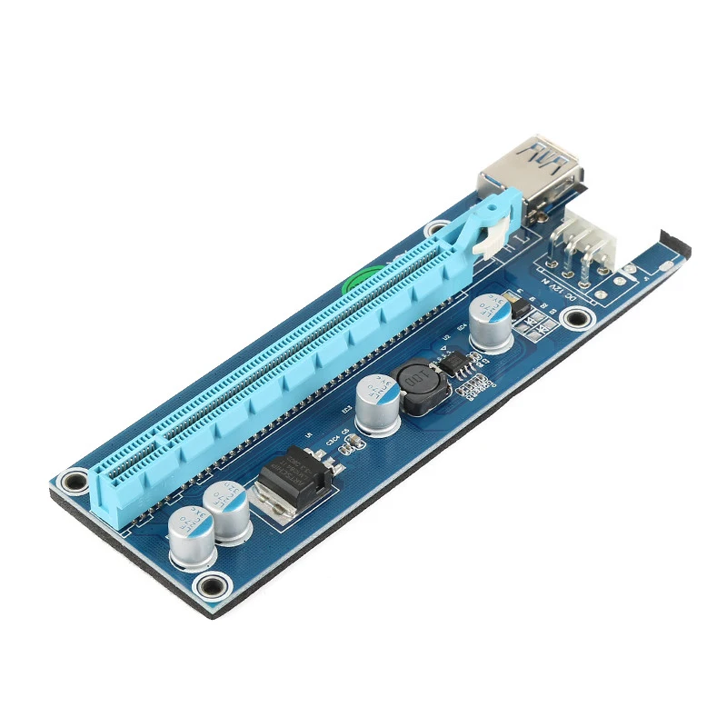 006c PC PCIe pci-e PCI Express Riser Card 1x к 16x USB 3.0 SATA 6pin IDE Molex Питание для BTC Шахтер машина wk02 |