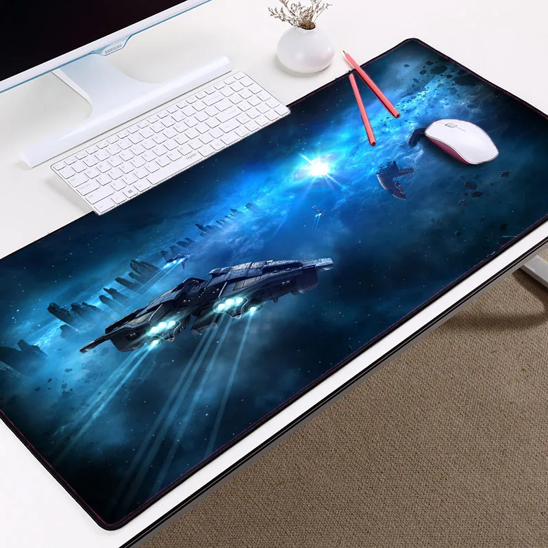 Congsipad красивый космический корабль видео игра sci-fu большой игровой коврик для мыши Eve Online шаблон Печатный для геймеров Настольный коврик - Цвет: 300X600X2MM