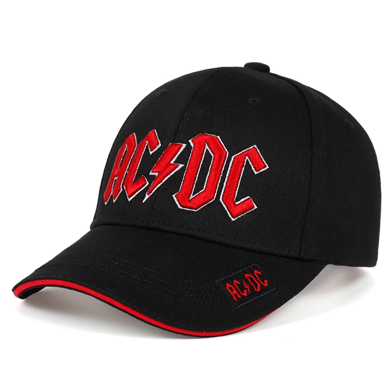 Высокое качество ACDC вышивка бейсбольная кепка модная новая шапка карнизы вышивка кепки бейсбольные повседневные уличные хип-хоп шляпа от солнца