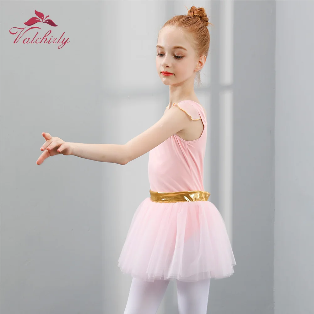 Новая Одежда для танцев балетное платье девочек гимнастическое трико детская