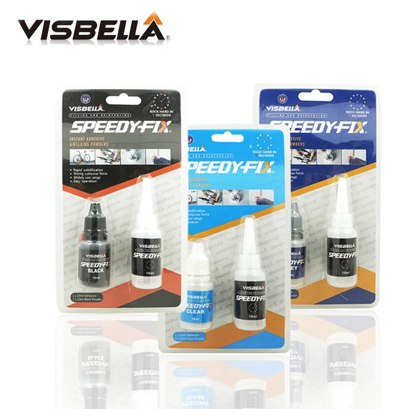 VISBELLA 3 шт. 7 секунд Speedy Fix порошок клей быстрое склеивание клей ремонт заполняющий армирующий двойной Водонепроницаемость герметики