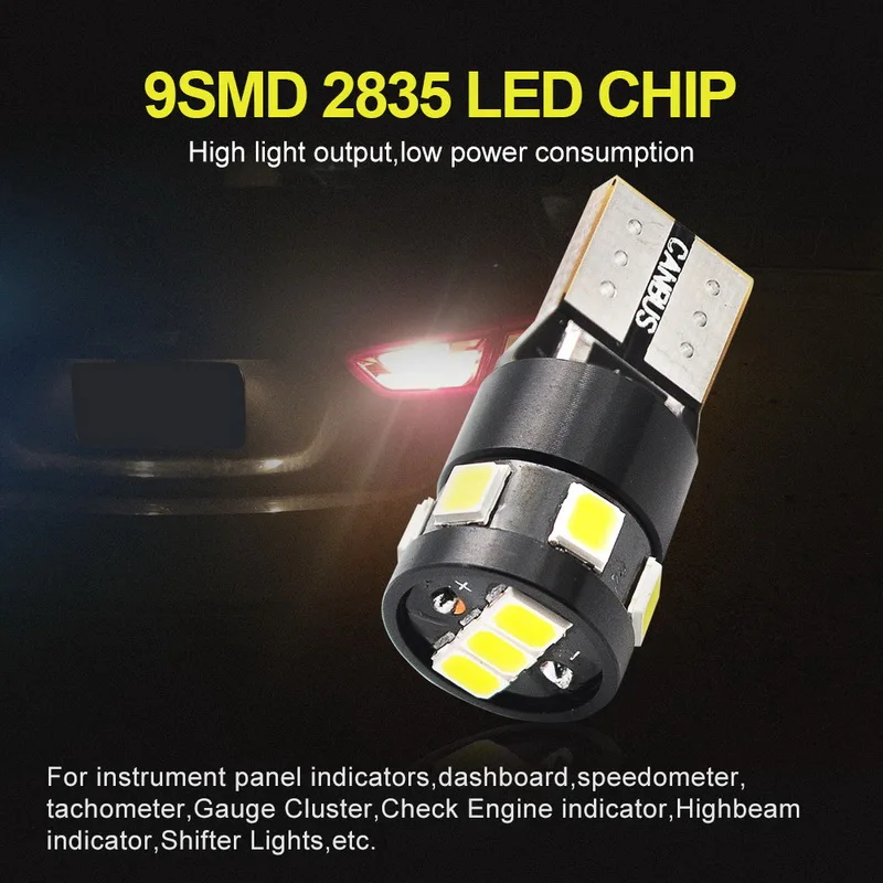 Safego 10x автомобиль T10 W5W 2835 9SMD светодиодные лампы ширина 194 canbus без ошибок LED