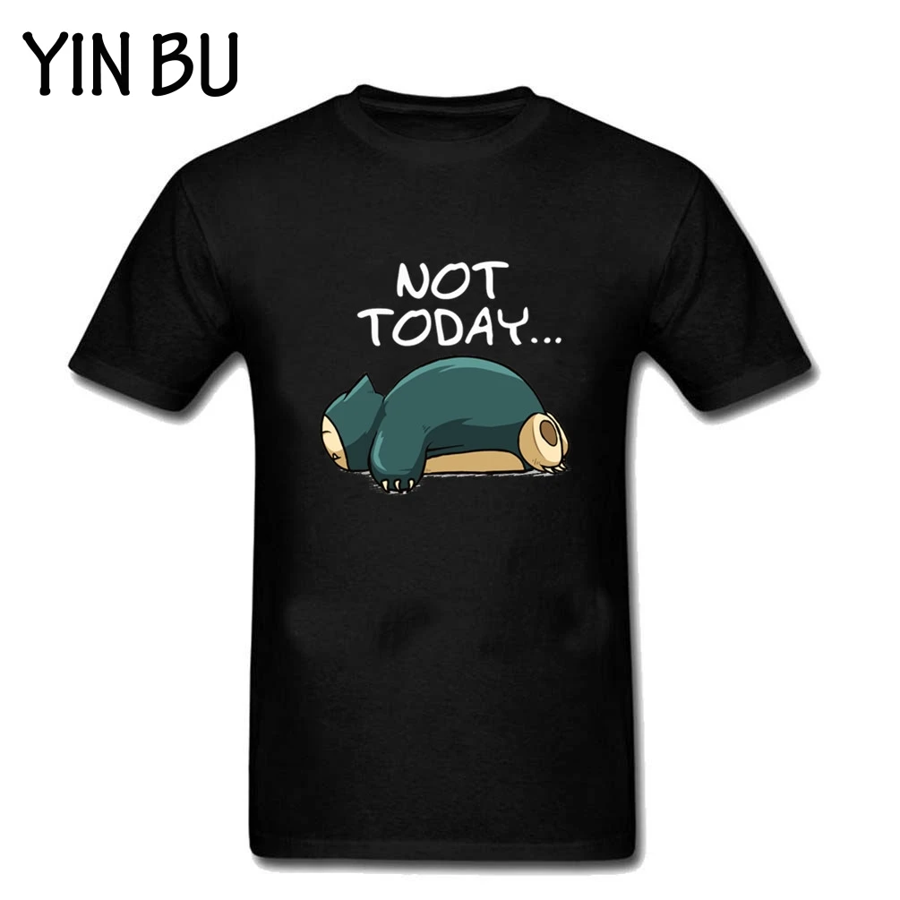 Футболки Snorlax Покемон кроссовер Zelda Poke Not Today мужские белые футболки с короткими