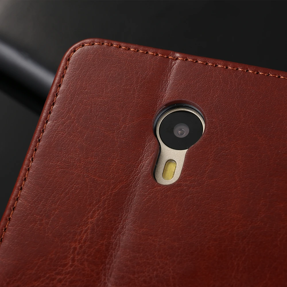 Роскошный оригинальный чехол из натуральной кожи для Meizu M3 Note кошелек