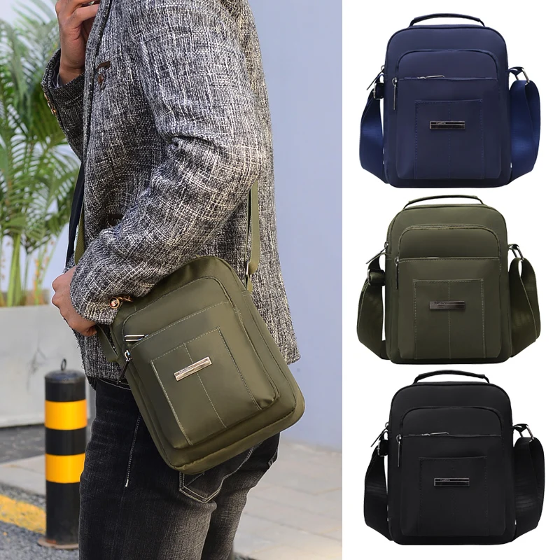 Мужская нейлоновая винтажная сумка через плечо походная военная мессенджер на