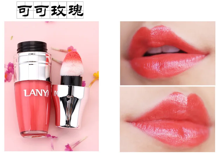 1 шт. Lanyi Shake Lok kind Air Cushion глазурь для губ увлажняет и увлажняет воздушную подушку губная помада для губ - Цвет: Cocoa rose