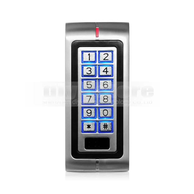 Новый металлический чехол DIYSECUR 125 кГц, RFID-считыватель, контроллер доступа с клавиатурой для использования в стиле Хо/для офиса, K2
