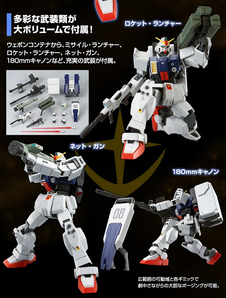 Gundam HG 1/144 модель RX-78 [г] единорог Gundam типа грунта(Парашют пакет) Мобильный костюм детские игрушки с держателем