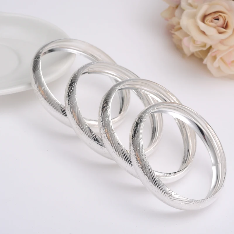Большие золотистые/Серебристые браслеты из Дубая 1 шт.|silver bangles women|silver banglebangles women |