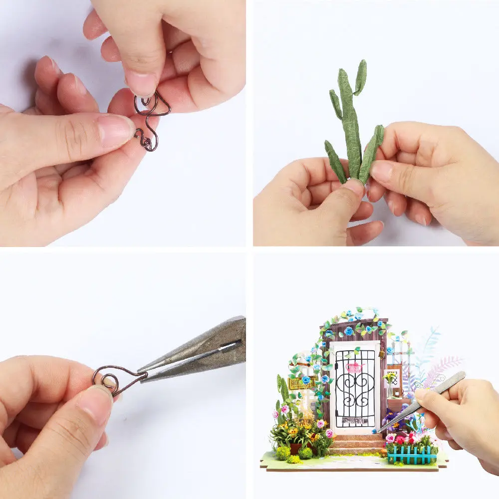 Миниатюрные ворота страны чудес Robotime для самостоятельной сборки 3D Деревянный