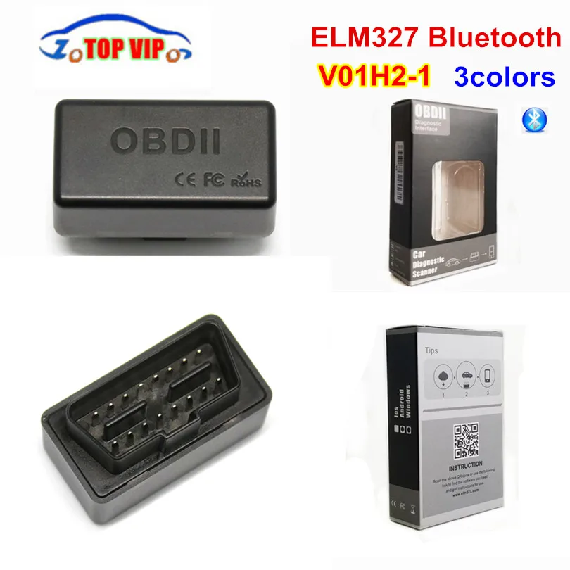 10 шт. диагностический инструмент super Mini ELM327 V1.5 Bluetooth OBD2 ELM 327 работает на Android/Windows 3