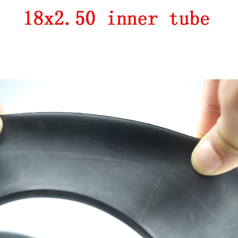 Lightning shipping InnerTube 18X2,50 с изогнутым угловым стержнем клапана подходит для многих газовых электрических скутеров и электровелосипедов 18x2,5 внутренняя трубка
