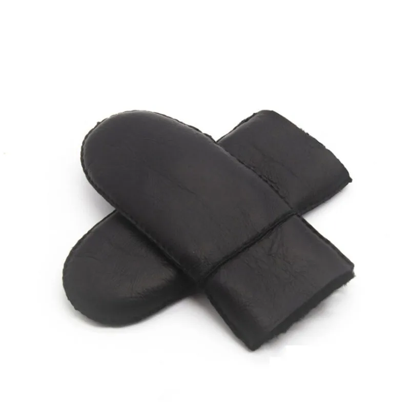 

2021 Winter Women's Warm Mittens 100% Genuine Sheep Fur Gloves Natural Wool Sheepskin Warm Gloves Thickened Outdoor Mittens