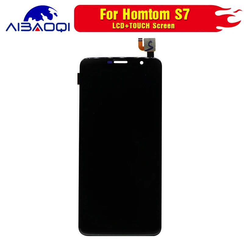 Новый Сенсорный экран ЖК дисплей Экран для HOMTOM S7 с корпусом запасные части +