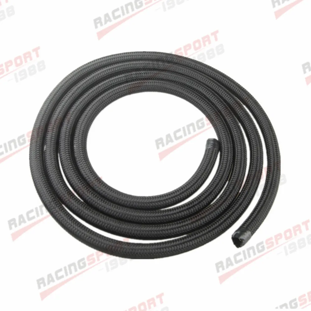 Black Nylon Cover Braided 1500 PSI -8 AN AN8 Oil Fuel Gas Line Hose 3M(9.8FT) | Автомобили и мотоциклы