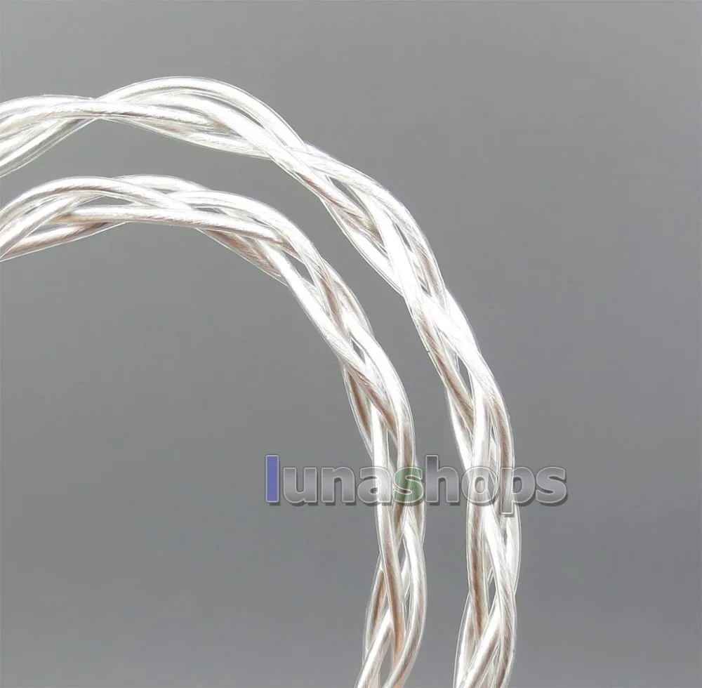 LN006088 серебро Экранирование 4 мм кабель для наушников sony PHA 2A NW WM1Z WM1A AMP плеер до 3 5