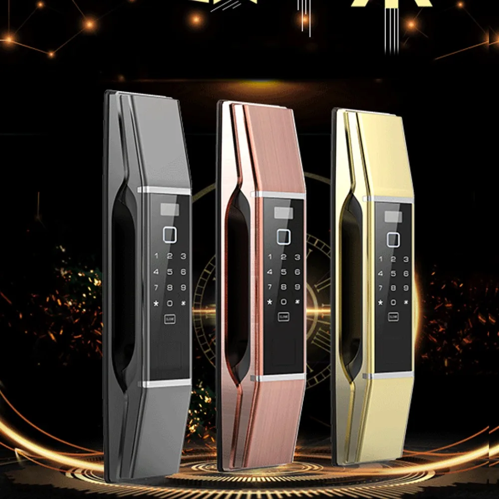 Q1 Биометрическая идентификация отпечатков пальцев цифровой умный дверной замок