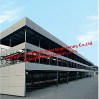 Vertical Multi-storey Automated Car Parking Garage with Smart Motor System And Solid Steel Structure Frames China Supplier