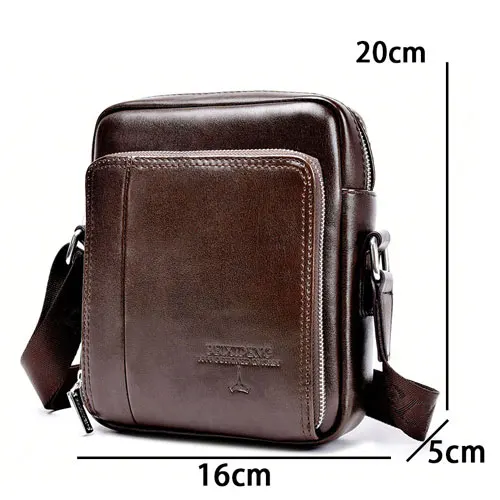 BROWN Small Горячая Распродажа, винтажная маленькая сумка из искусственной кожи, мужские сумки-мессенджеры, модные мужские сумки через плечо для мобильного телефона - Цвет: BROWN Small