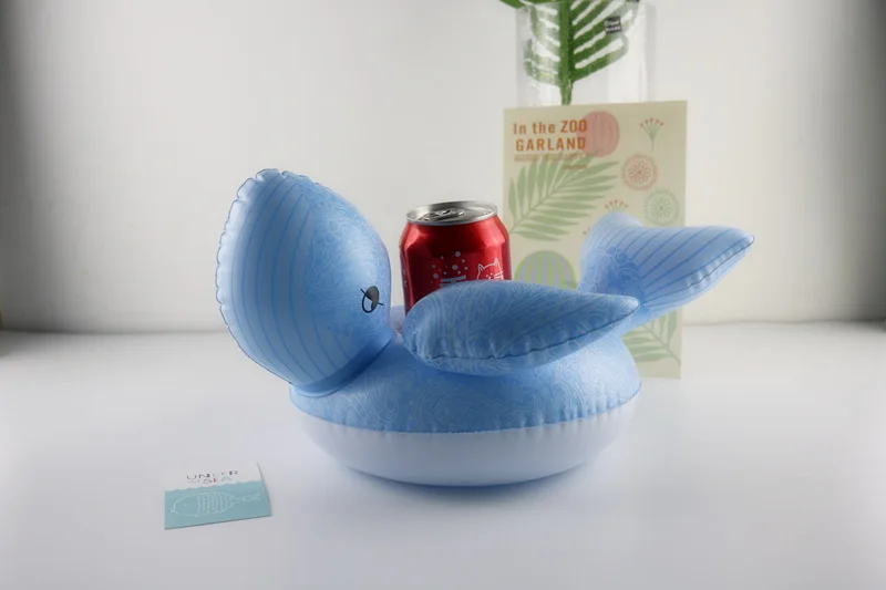 Водная игра надувной синий кит подстаканник домашний ПВХ рыба игрушка в подарок